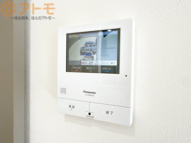 【防犯設備】 | 清水区北矢部町一丁目　新築戸建　1号棟 | TVモニター付きインターホンは訪問者を確認することができて、防犯性に優れています♪
