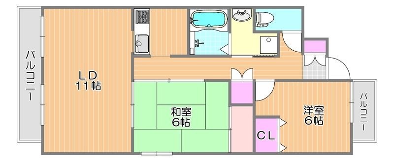 トレビーチナAの間取り