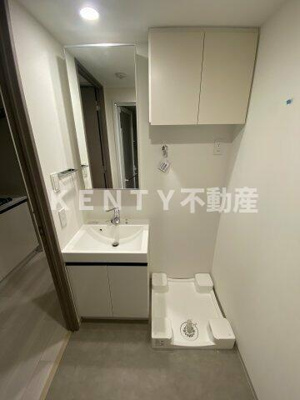 【洗面所】 | プラウドフラット品川大井町 | ゆったりとスペースのある洗面所