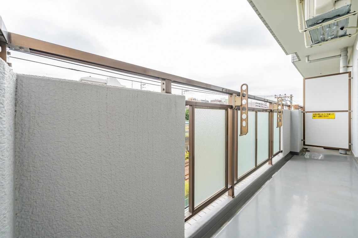 エンゼルハイム十日市場のバルコニー