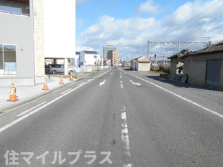【前面道路含む現地写真】 | 郡山市本町2丁目新築一戸建て2棟 | 前面道路含む現地写真です