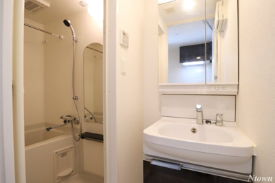 【洗面所】 | ディアレイシャス浅間町ステーションフロント | 広い洗面スペース