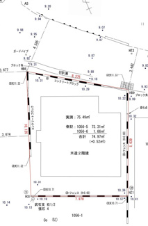 【土地図】 | 千葉市花見川区武石町２丁目　JR総武中央線「幕張」駅 | 土地面積：74.97㎡