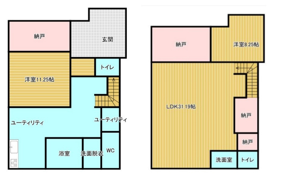 【中古戸建】桐生市境野町7丁目の間取り|■間取り図｜敷地面積：490.56㎡（約148.39坪）　建物面積：186.32㎡（約56.36坪）