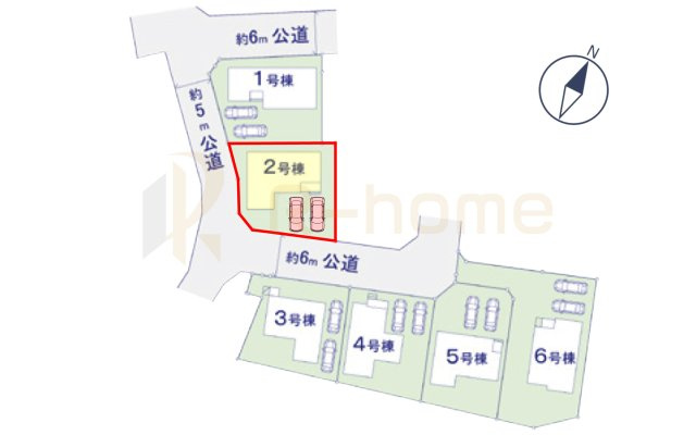 土浦市上高津2期　新築戸建て　2号棟の区画図|大きなお買い物だからこそ、メリット・デメリットを伝えさせて頂きます。
R-homeにお任せください♪