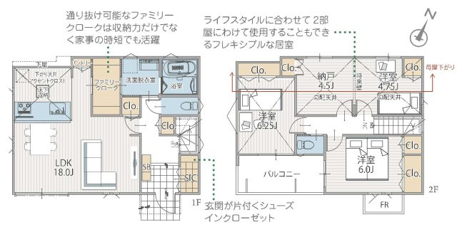 【横浜市保土ケ谷区上菅田町760-1全4棟新築戸建て】★仲介手数料無料★（上菅田笹の丘小学校・上菅田中学校）の間取り