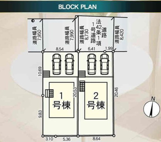 【区画図】 | 【仲介手数料無料！！】多摩市桜ケ丘1丁目　新築戸建て（全2棟）2号棟　6090万円