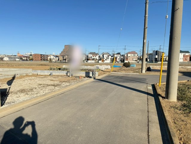 川越上野田町第2　新築一戸建て　1号棟の前面道路含む現地写真|撮影済み