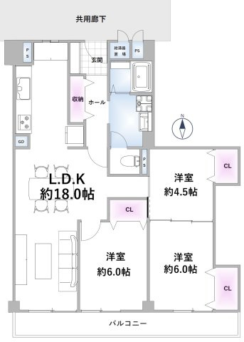 【間取り】 | 日商岩井池田マンション