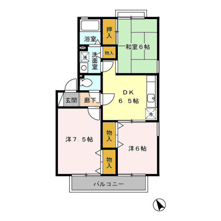 【間取り】 | クレスト平山