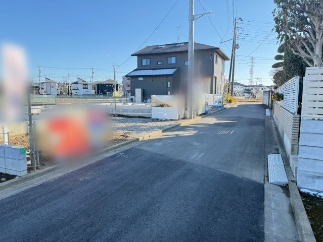 川越上野田町第2　新築一戸建て　2号棟の前面道路含む現地写真|撮影済み