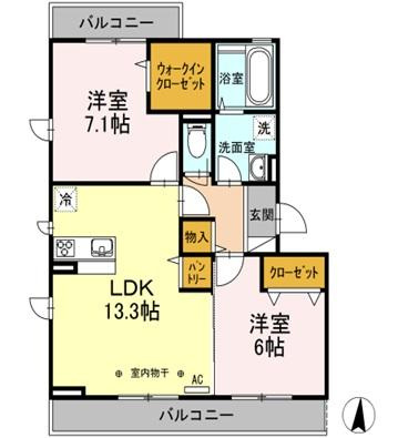 【間取り】 | コージーコート・Ｆ