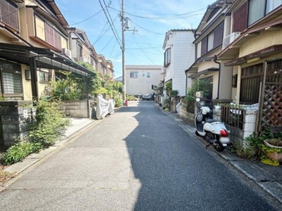 【前面道路含む現地写真】 | 山科区椥辻草海道町　売地（建築条件付き）