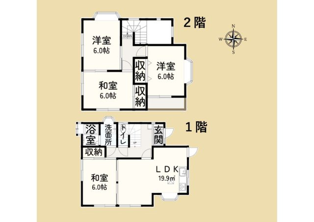 鴻巣市鎌塚5丁目の間取り|４LDK