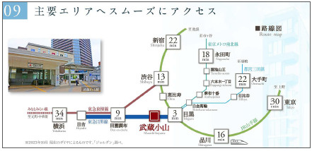 ｉｗ　Ｂａｎｄｅ　2F・3F・4Fの地図