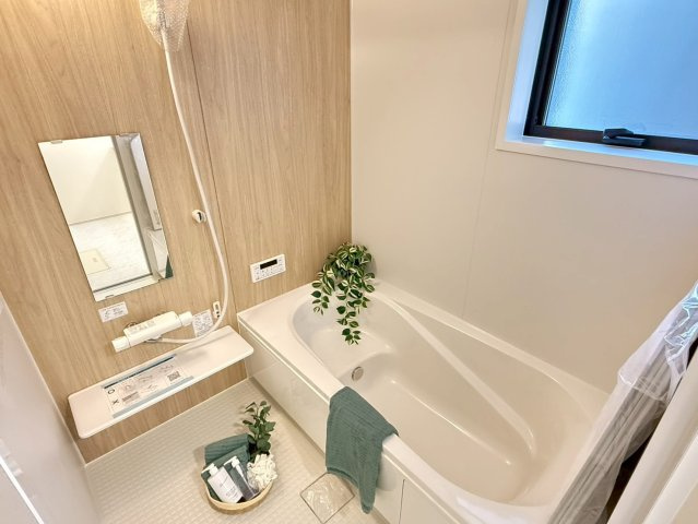 川越木野目　新築一戸建て　２号棟の浴室|お風呂で日々の疲れを落としましょう