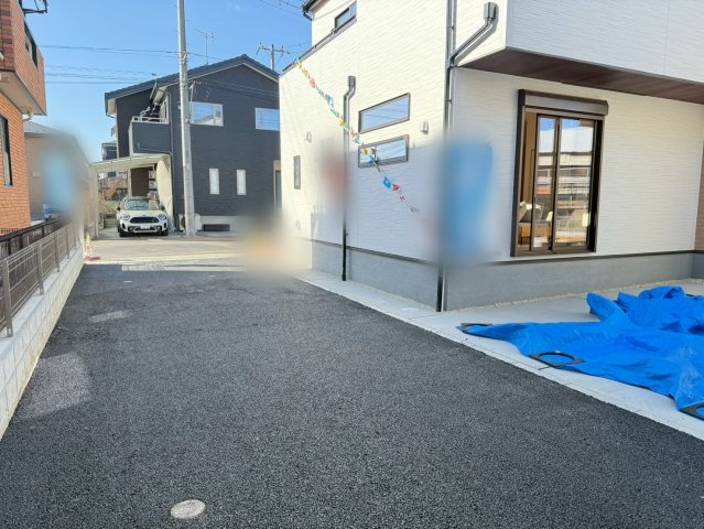 川越木野目　新築一戸建て　２号棟の前面道路含む現地写真|前面道路含む現地写真です
