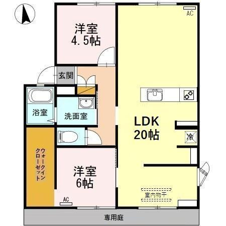 サンビレッジ　8の間取り