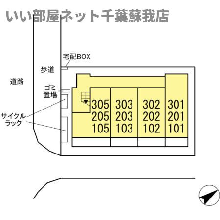 エスペランサ八幡宿の区画図