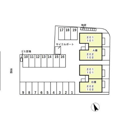 【区画図】 | セジュールK’s A