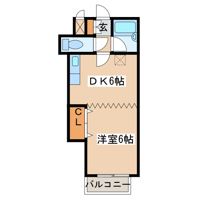 ノースコート宝橋通の間取り