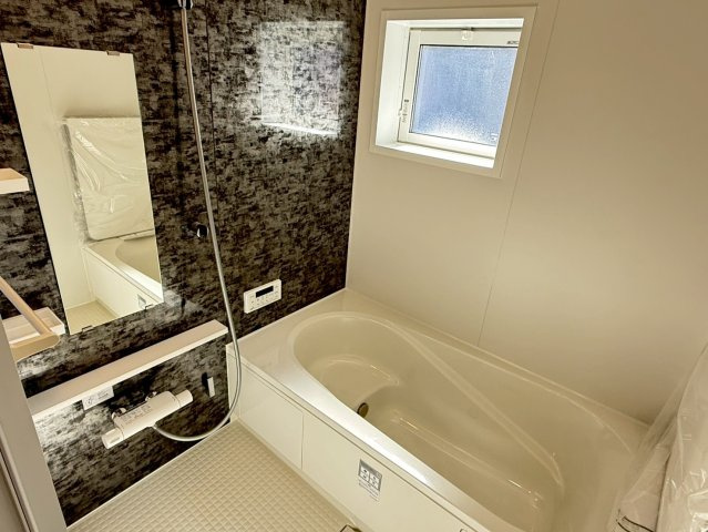 川越市小室　新築一戸建て　1号棟の浴室|ゆったり過ごせるお風呂です
