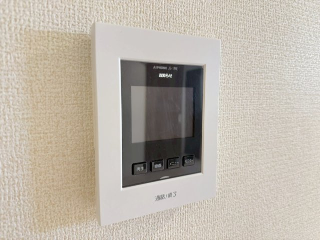川越市小室　新築一戸建て　1号棟の防犯設備|モニター付きインターホン