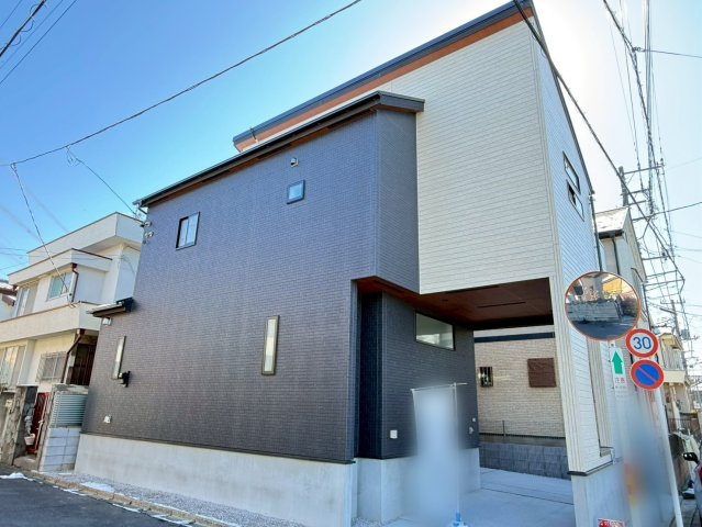 川越市小室　新築一戸建て　1号棟の外観|外観は落ち着いています