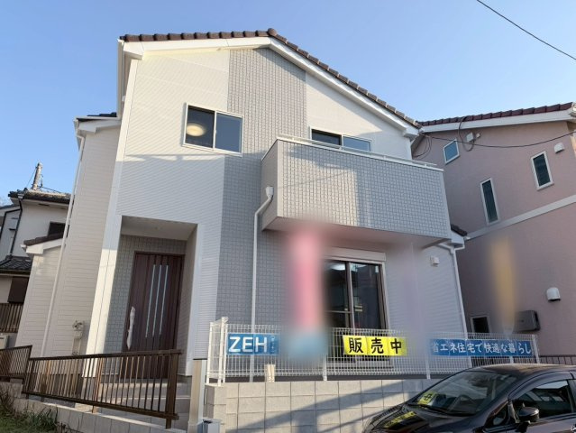 川越市志多町R６　新築一戸建て　A号棟の外観|おしゃれな外観です