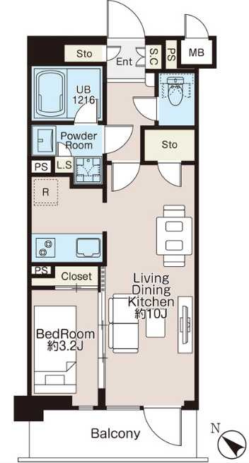 CREATIF三軒茶屋　築浅　ペット相談　礼金０　フリーレントの間取り