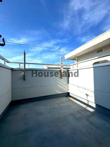 有本戸建のバルコニー