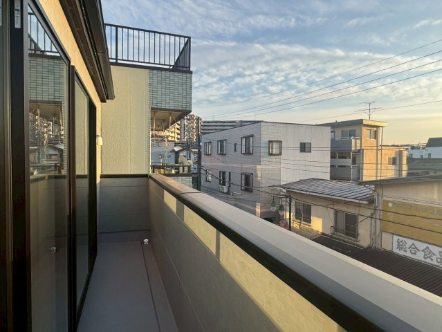 川越市清水町1期　新築一戸建て　1号棟のバルコニー|広々としたバルコニーです
