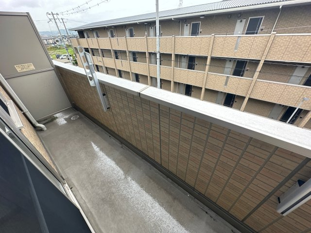 セジュール東阿保　Ａ棟のバルコニー