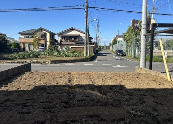 【土地】坂戸市塚越建築条件無し売地の外観|広々98坪の敷地です☆