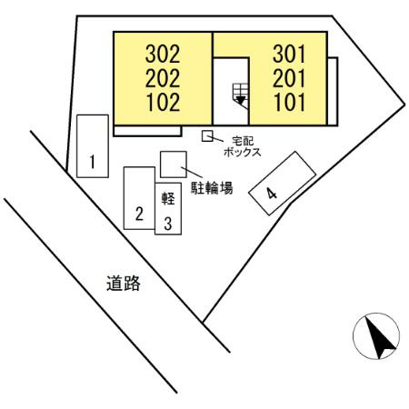 トリシアの区画図