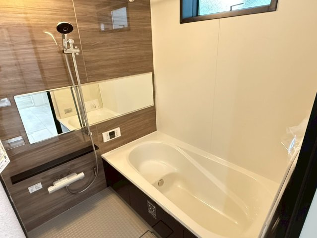 川越市砂第4期　新築一戸建ての浴室|日々の疲れを癒すお風呂付です