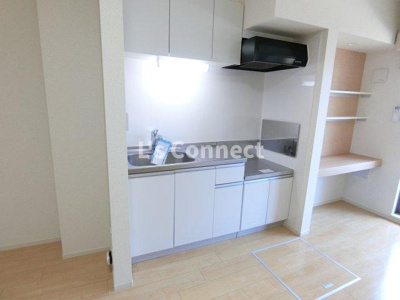 【キッチン】 | オ・クレール | ２口ガスコンロ設置可能なキッチンです。