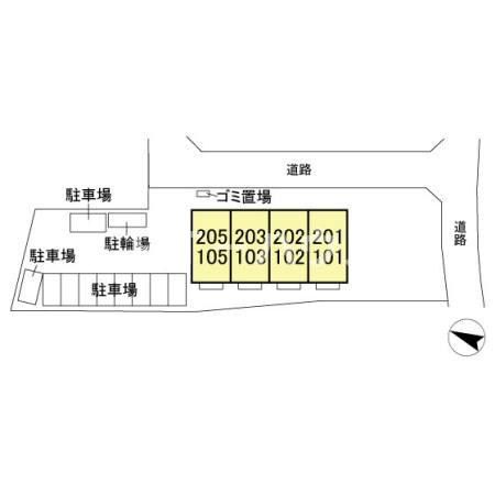 ヴェール鷹之台の区画図