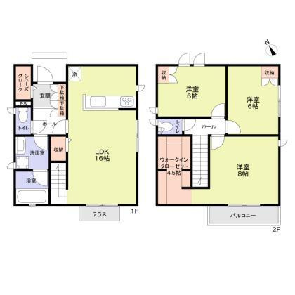 （仮称）調布市飛田給２丁目戸建の間取り