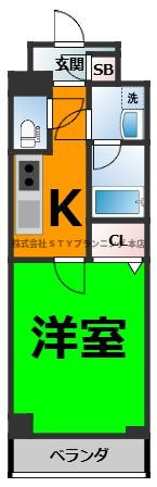 仲介手数料０円！シャルマンソワレ名駅の間取り