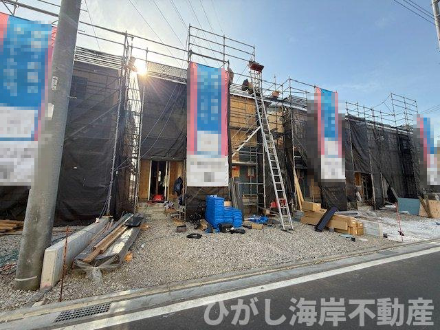 平塚市御殿4丁目  　新築戸建　全8棟の外観|1月15日撮影　建築中　現地外観