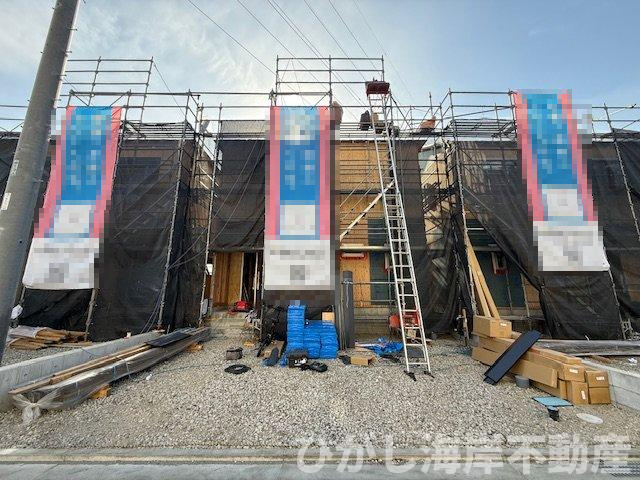 平塚市御殿4丁目  　新築戸建　全8棟の外観|1月15日撮影　建築中　現地外観