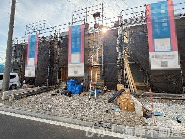 平塚市御殿4丁目  　新築戸建　全8棟の外観|1月15日撮影　建築中　現地外観
