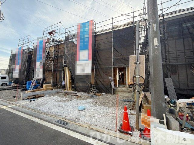 平塚市御殿4丁目  　新築戸建　全8棟の前面道路含む現地写真|1月15日撮影　建築中　現地外観