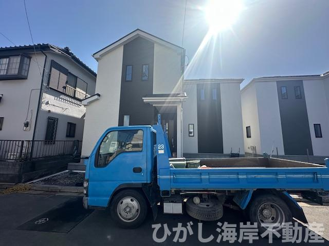 茅ヶ崎市香川4丁目　新築戸建　全２棟の外観|3月5日撮影　建築中　現地外観