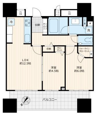パークコート千代田富士見ザタワーの間取り