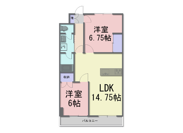 Ｕ・Ａ・Ｐ Fujiの間取り