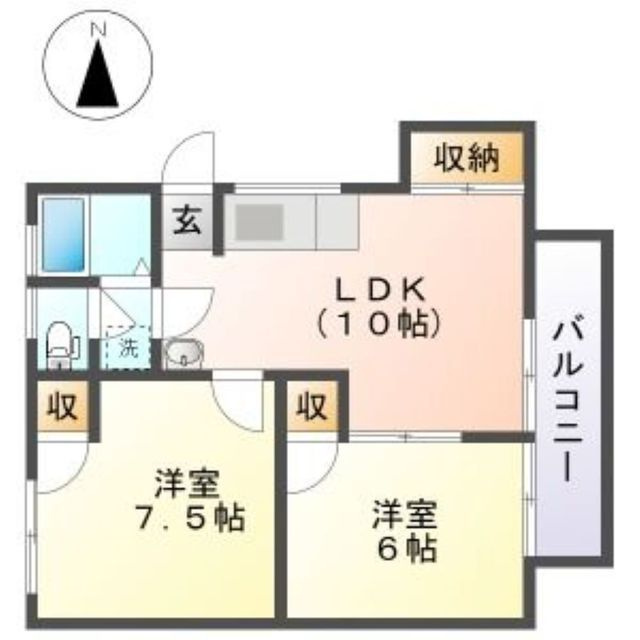 リブステージ岩崎の間取り