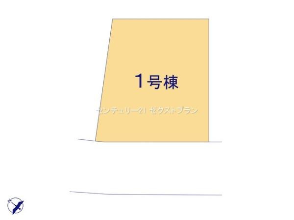 太田市浜町1期 1号棟の区画図|区画図