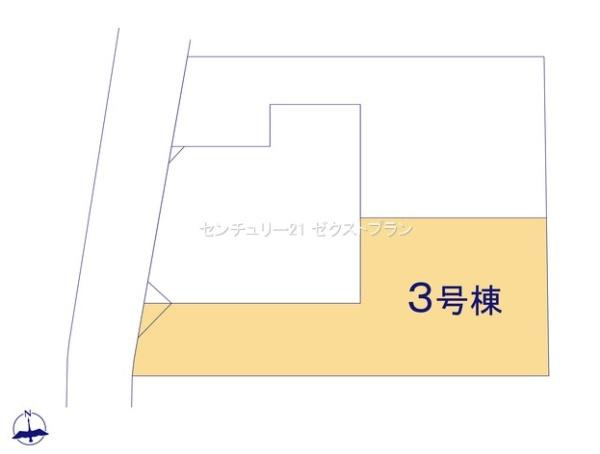 前橋市北代田町2期 3号棟の区画図|区画図